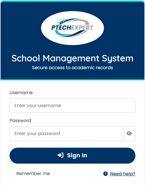 School Management System Dashboard